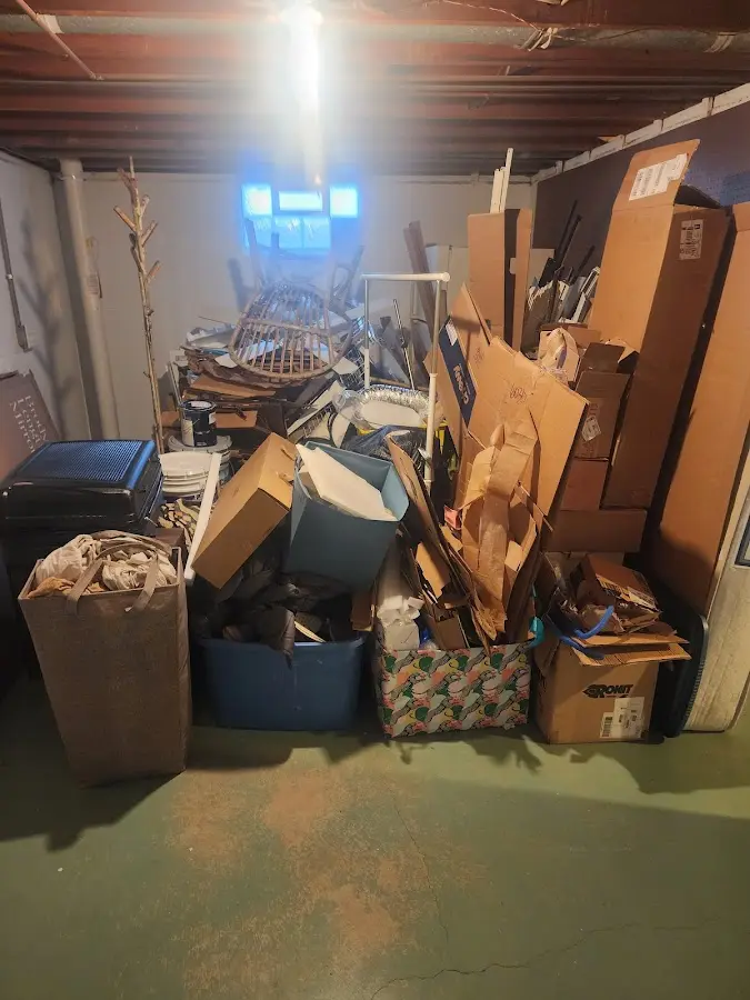 Roll-off dumpster container at job site for Roll Off Dumpster Rental in Oakhurst